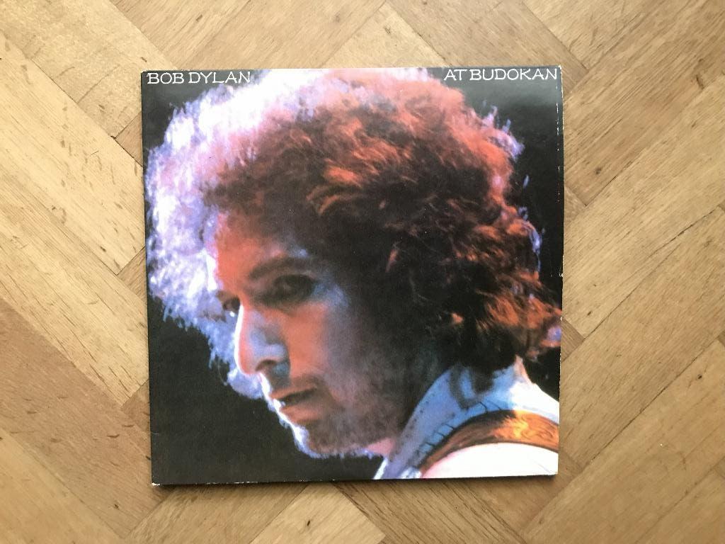 Bob Dylan At Budokan vinyl met poster en booklet, Dubbel-LP, Ophalen of Verzenden, Gebruikt, 12 inch