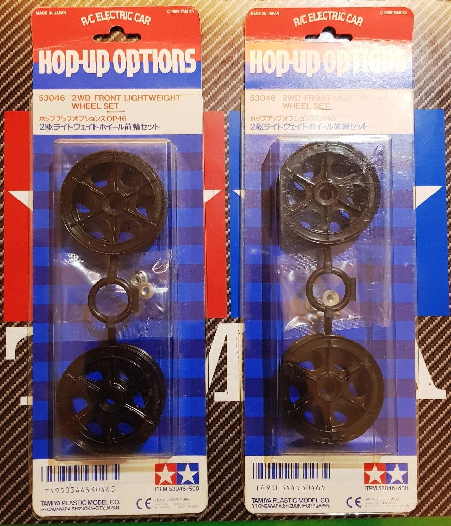 Vintage Tamiya 2WD FRONT LIGHTWEIGHT WHEEL SET #53046 (NIP), Elektro, Verzenden, Nieuw, Schaal 1:10