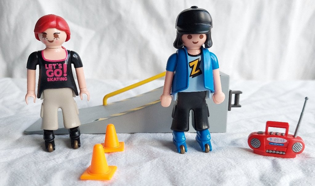 Playmobil 4415 Skaters met Helling, Gebruikt, Complete set, Overige typen, Ophalen of Verzenden