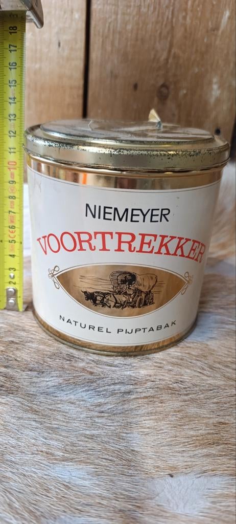 Vintage Niemeyer Voortrekker Pijptabak Voorraadblik, Ophalen of Verzenden