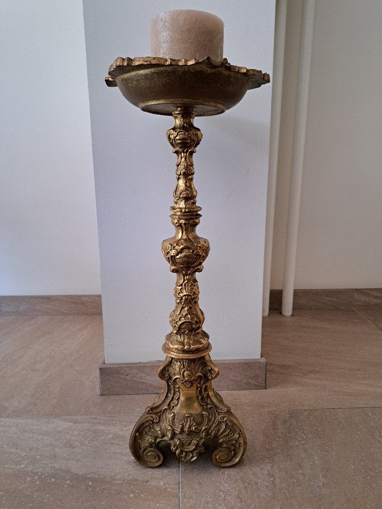 Antieke kandelaar, Antiek en Kunst, Antiek | Kandelaars, Ophalen, Koper of Brons