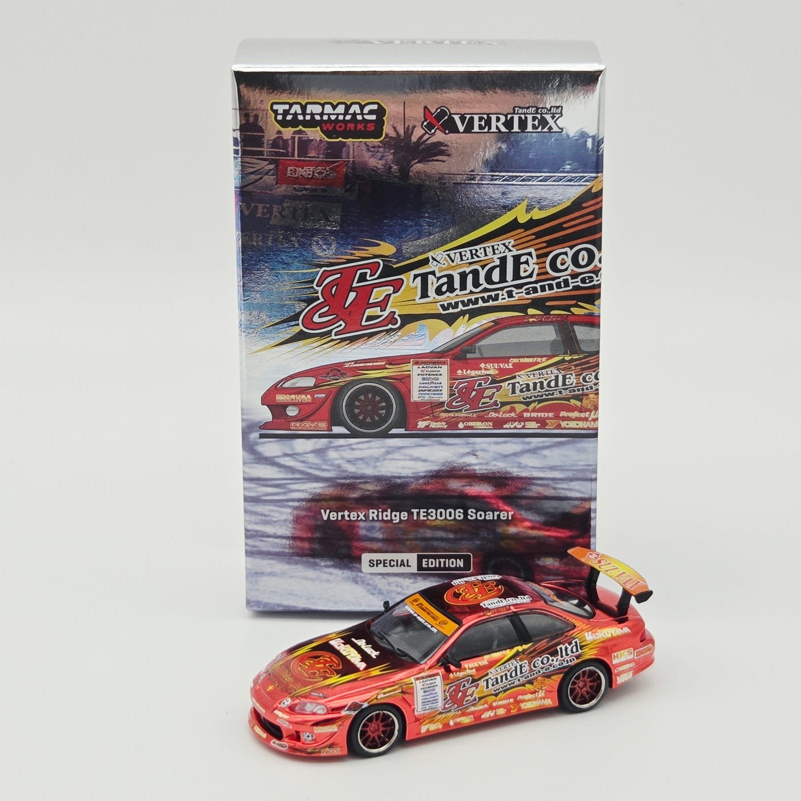 Tarmac – Vertex Ridge TE3006 Soarer Chrome Red Special Editi