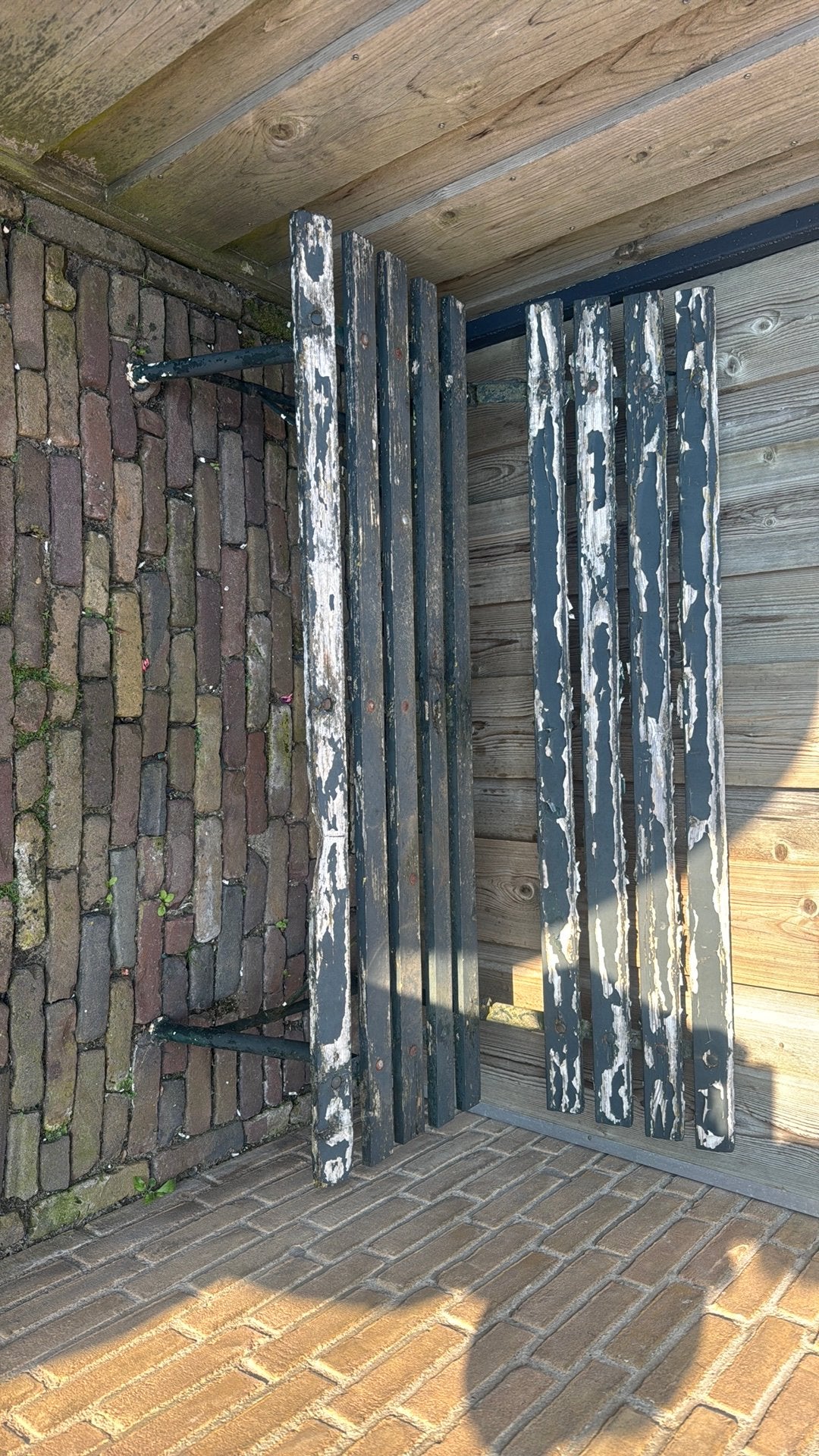 Tuinbank opknapper Gratis, Ophalen, Gebruikt, Hout