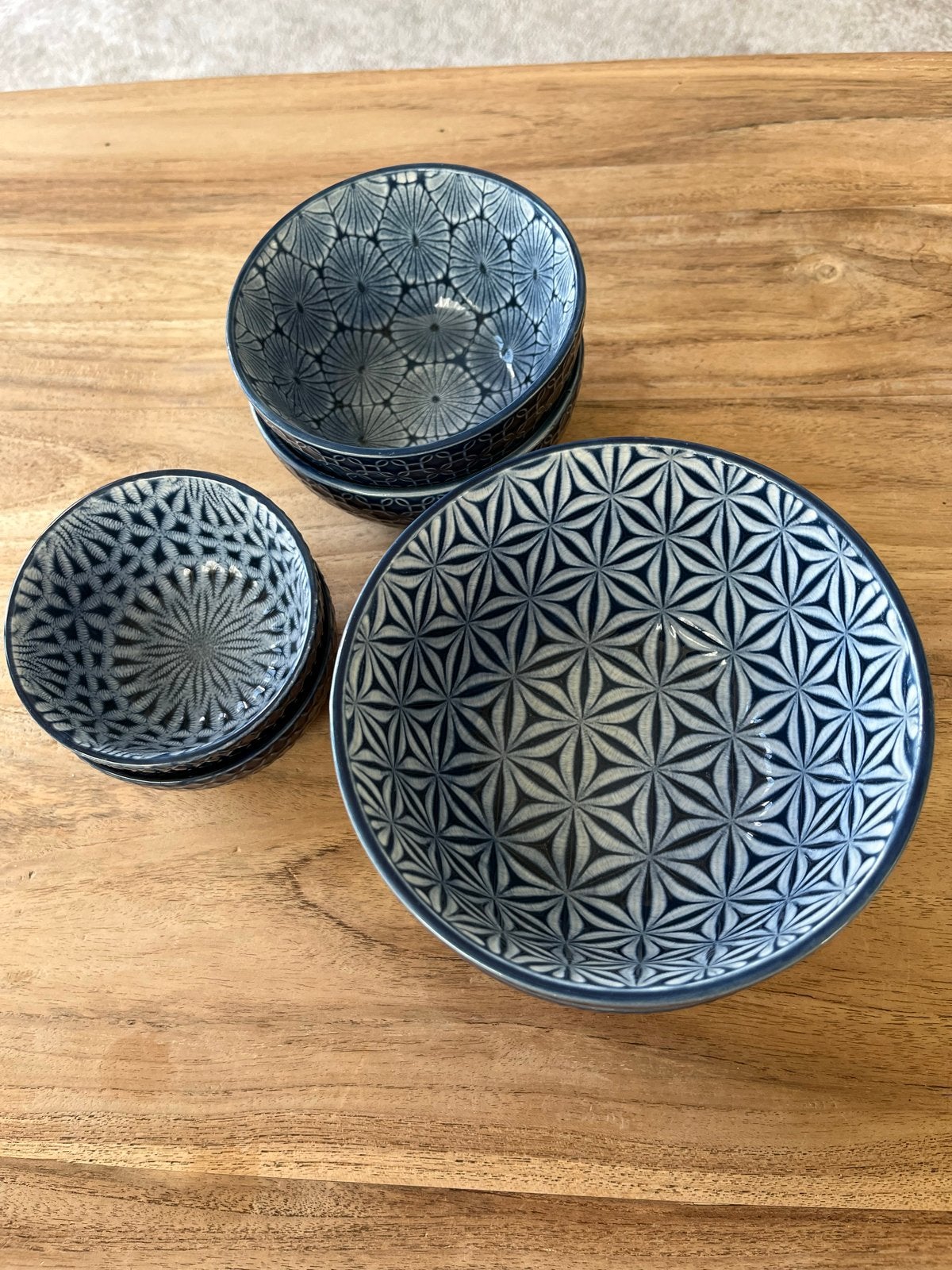 Mooie set van 6 kommen, AH servies, Aziatische stijl, Huis en Inrichting, Aziatisch, Keramiek, Ophalen of Verzenden, Zo goed als nieuw