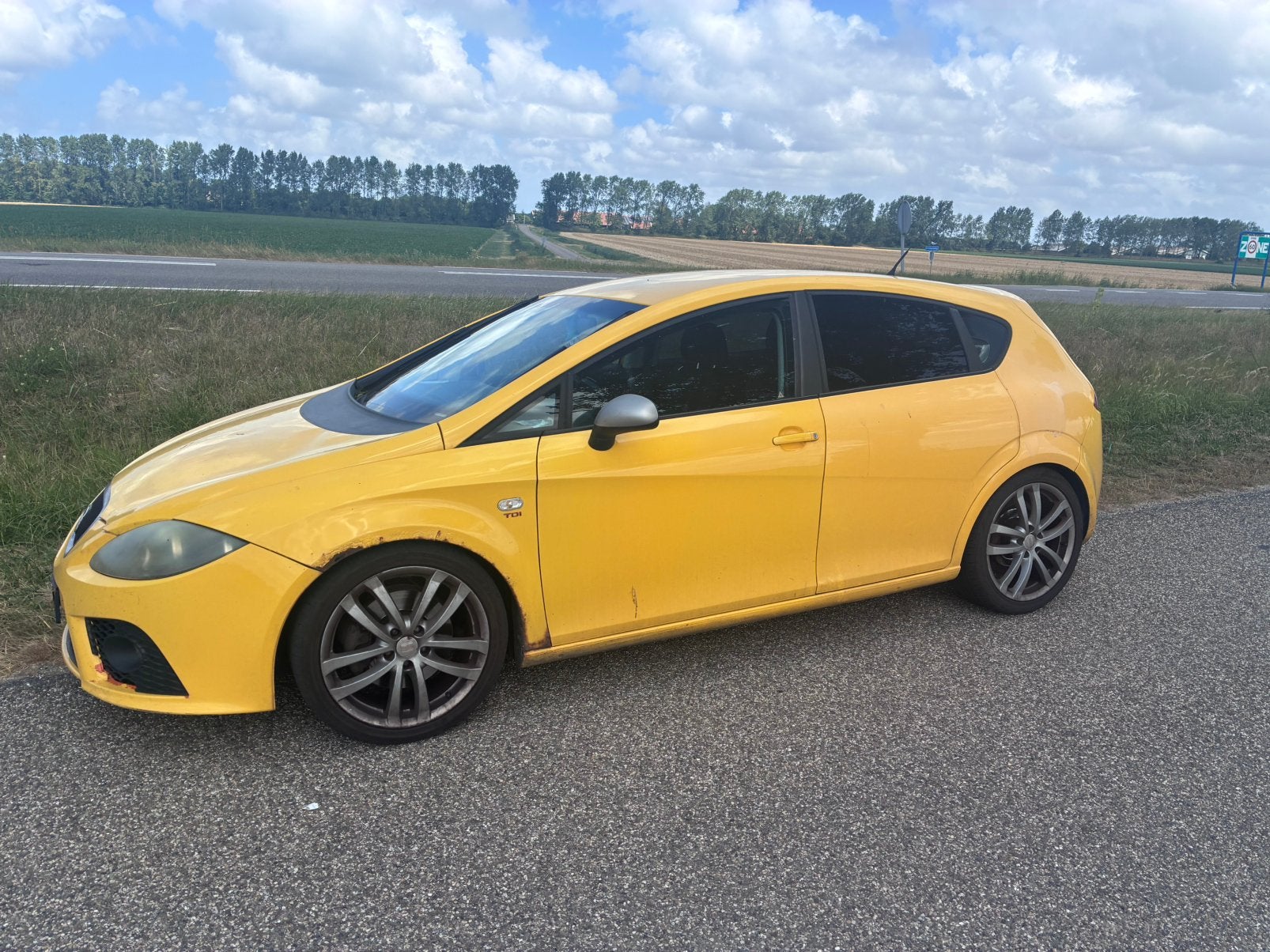 Seat Leon 2.0 TDI 125KW 2007 Geel, Auto's, Seat, Particulier, Leon, Diesel, D, Hatchback, Handgeschakeld, Origineel Nederlands