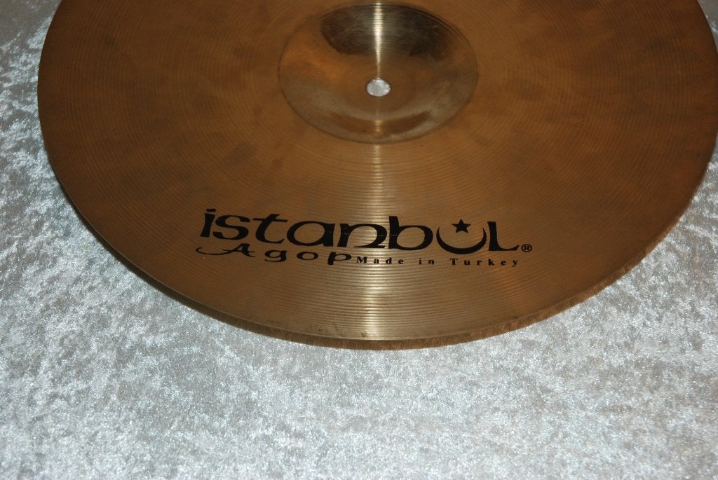 Istanbul Xist Agop briljant hihat bekkens bottom 1181/950gr, Gebruikt, ., Drums of Percussie, Ophalen of Verzenden