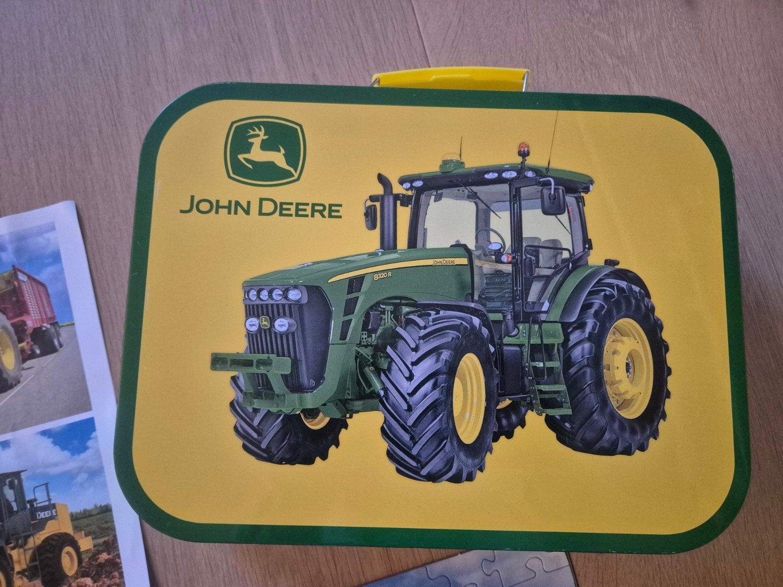 John Deer legpuzzel koffer met 4 puzzels, Hobby en Vrije tijd, Denksport en Puzzels, Ophalen of Verzenden, Minder dan 500 stukjes