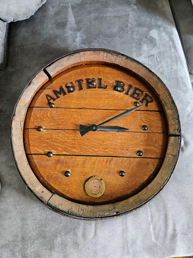 Unieke Amstel Bier Ton Klok - Vintage Decoratie, Ophalen