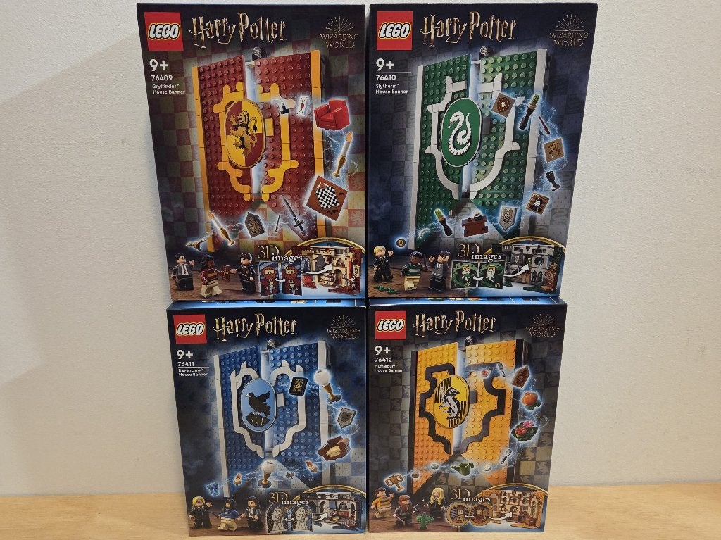 (GESEALD) Lego 76409 76410 76411 76412 Huisbanners, Ongeopend/sealed, Lego, Nieuw, Ophalen of Verzenden