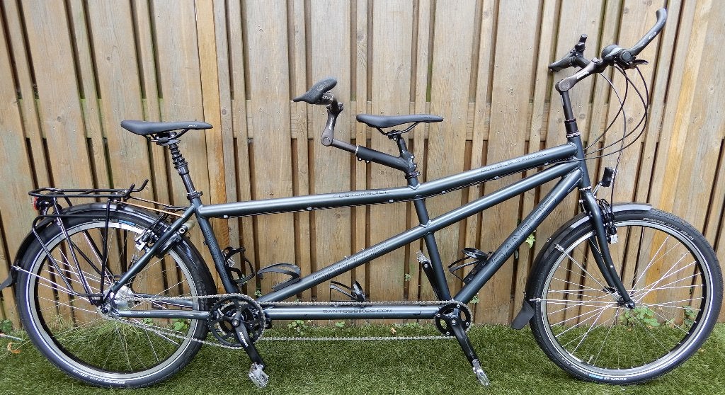 Santos Double Travel Tandem Maat (M) Rohloff ZGAN!!!!!!!!, Fietsen en Brommers, Ophalen, Zo goed als nieuw, Velgrem, Overige merken