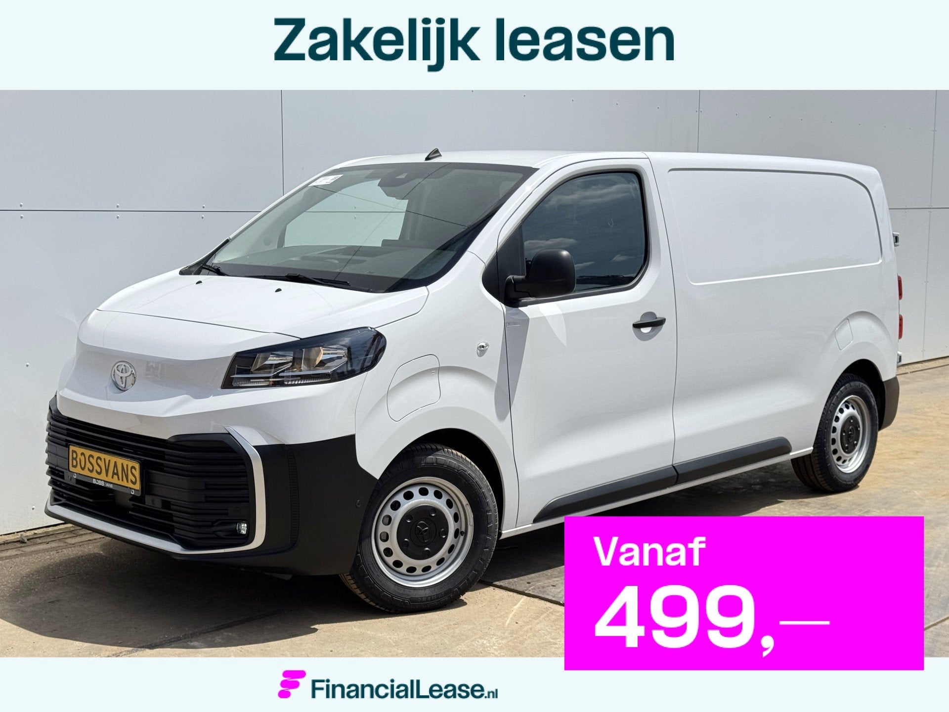 Toyota ProAce Electric 75kWh Nieuw! Elektrisch L1 348km WLTP, 136 pk, Wit, Toyota, Lease