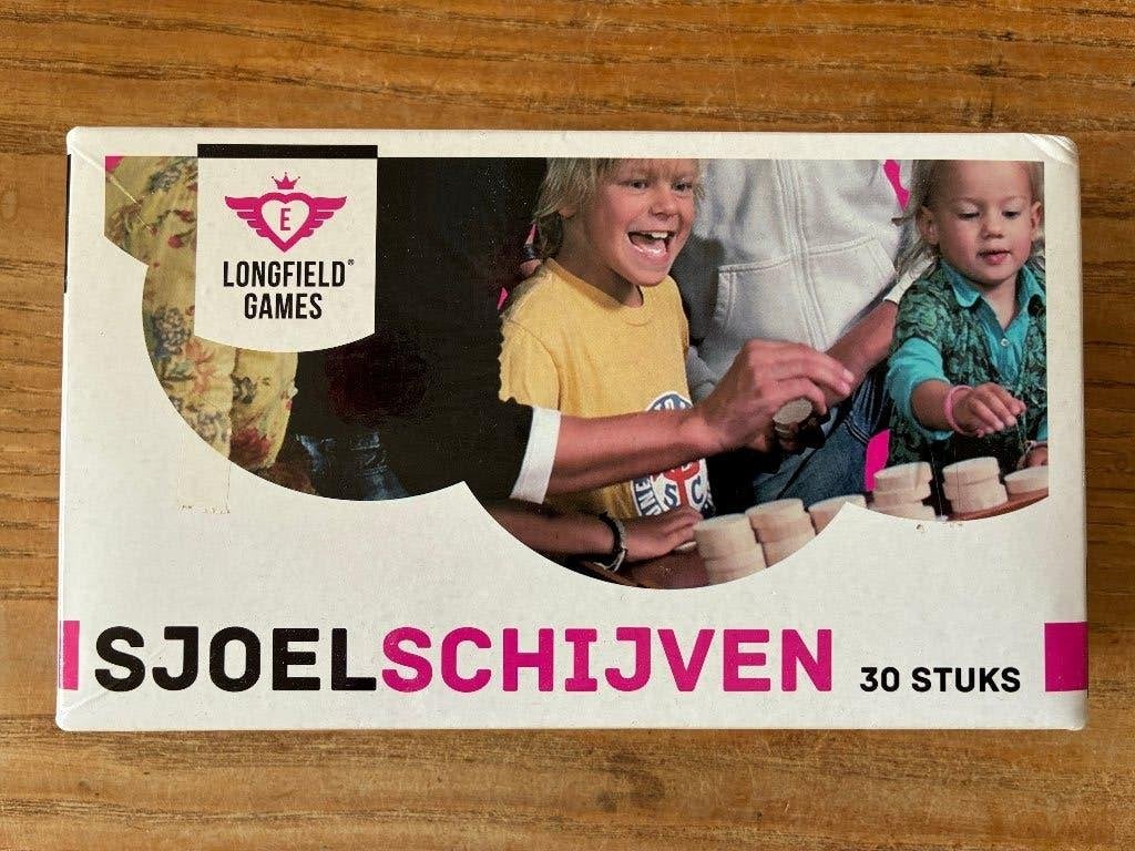 Longfield games - Sjoelschijven sjoelstenen, Hobby en Vrije tijd, Ophalen of Verzenden, Gebruikt