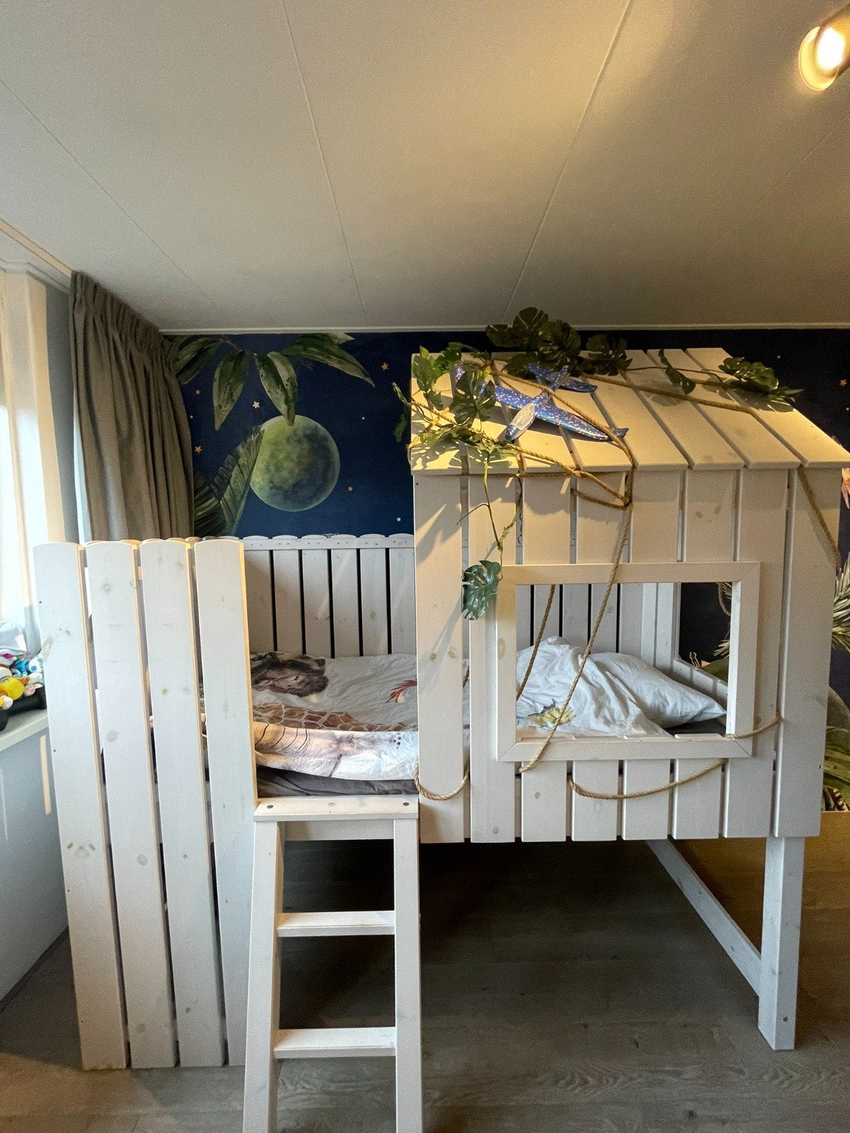 Boomhut bed, Ophalen, Zo goed als nieuw, Hoogslaper
