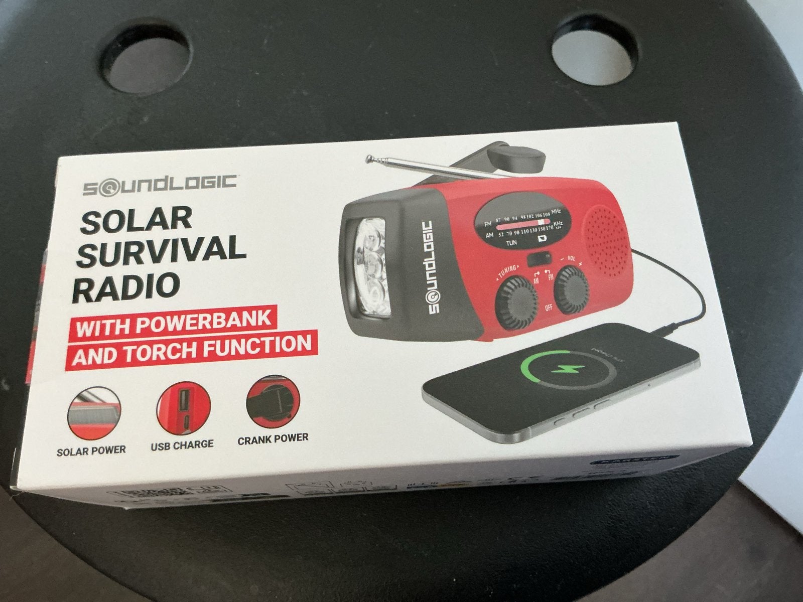 Noodradio met zwengel en powerbank functie, Ophalen, Nieuw, Radio