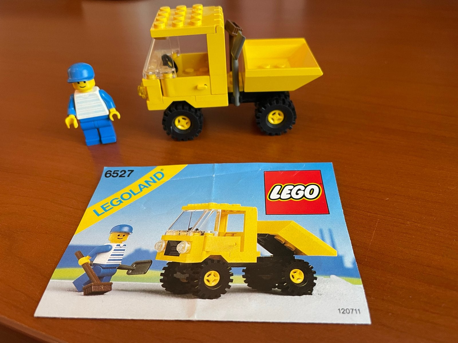 LEGO Kiepwagen 6527 met minifiguur en instructies, Kinderen en Baby's, Ophalen of Verzenden, Zo goed als nieuw