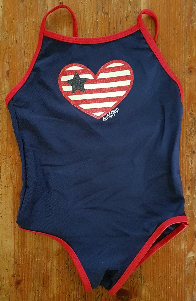 GAP badpak blauw/rood maat 110 NIEUW (0129), Meisje, Ophalen of Verzenden, GAP, Nieuw