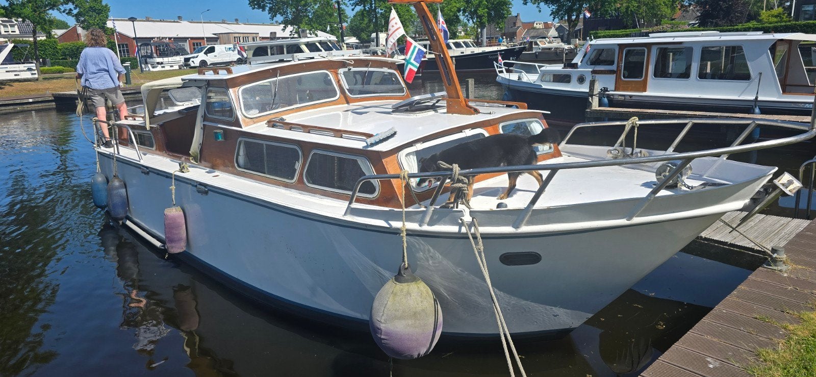 Motorkruiser one off, Watersport en Boten, Ophalen, Hout, Diesel, Toilet