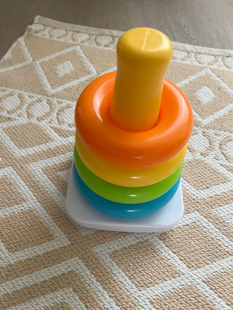 Stapelring Toren Speelgoed Baby Peuter Kleurrijk, Ophalen, Zo goed als nieuw, Jongen of Meisje
