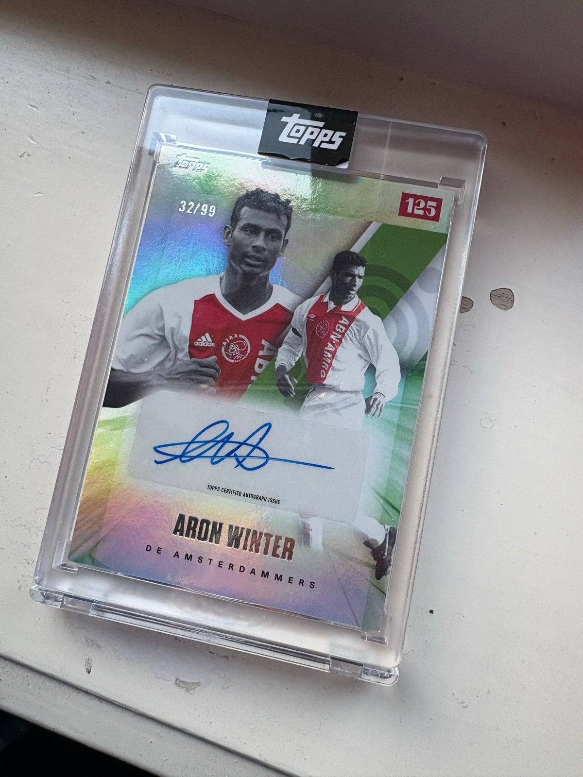 Topps ajax autograph cards 125 jaar RC, Verzamelen, Ophalen of Verzenden, Zo goed als nieuw, Ajax, Spelerskaart