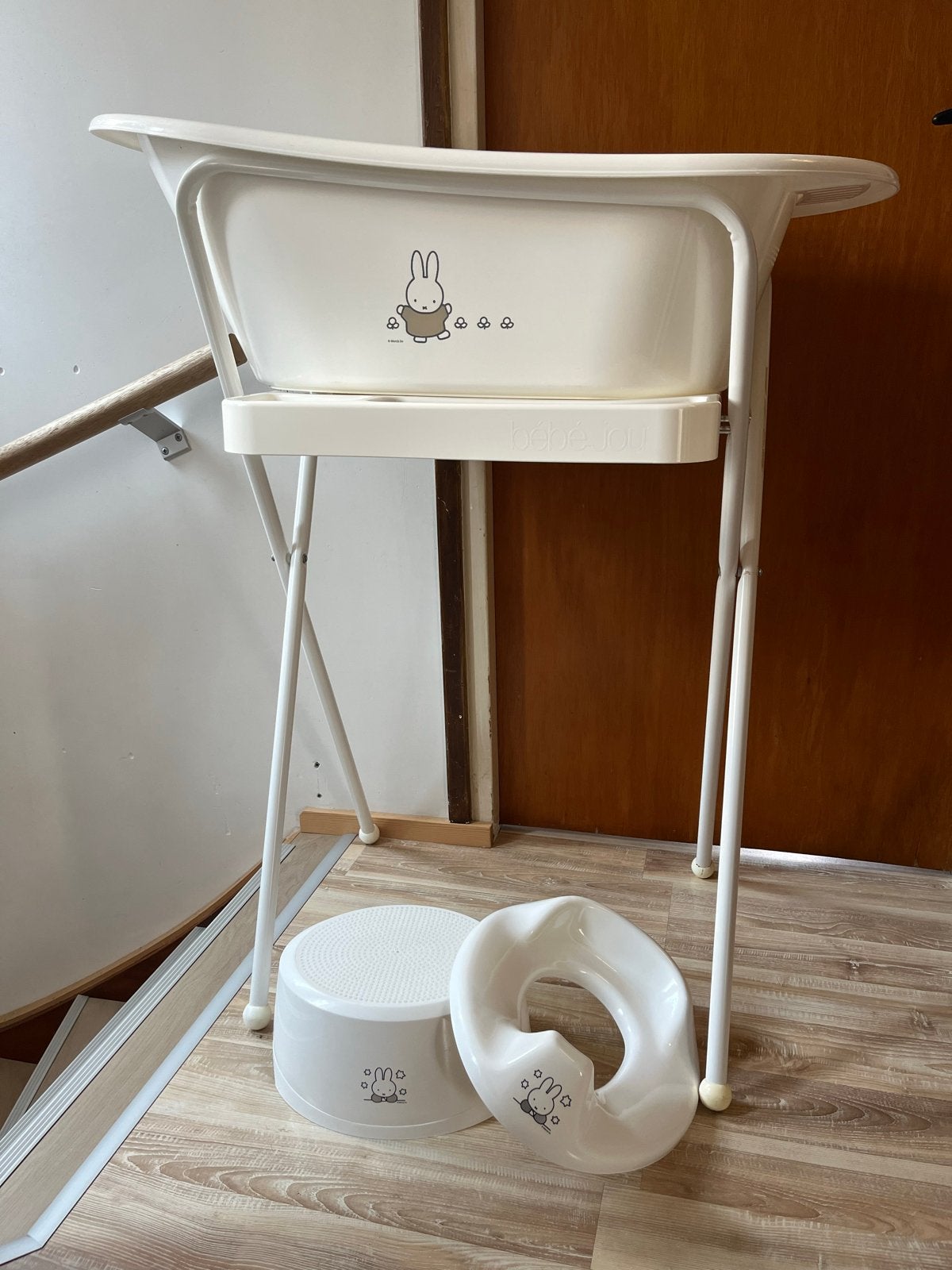 Bébé-jou Nijntje Badje met standaard, potje en opstapje, Ophalen, Gebruikt, Badje, Bébé-jou