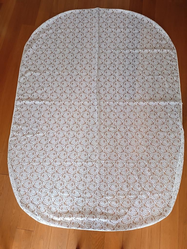 Tafelkleed ovaal off-white, Ophalen of Verzenden