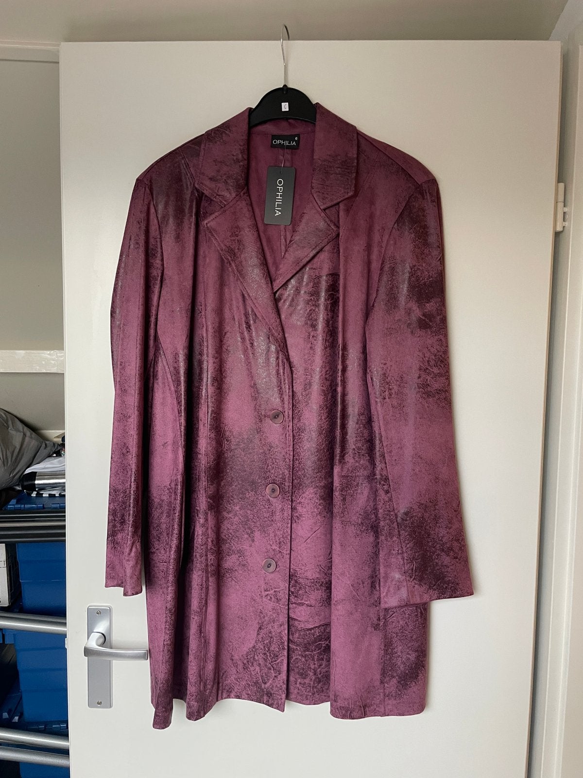 Nieuwe violet vintage blazer mike van ophilia maat 6 54/56, Paars, Nieuw, Jasje of Colbert, Nvt