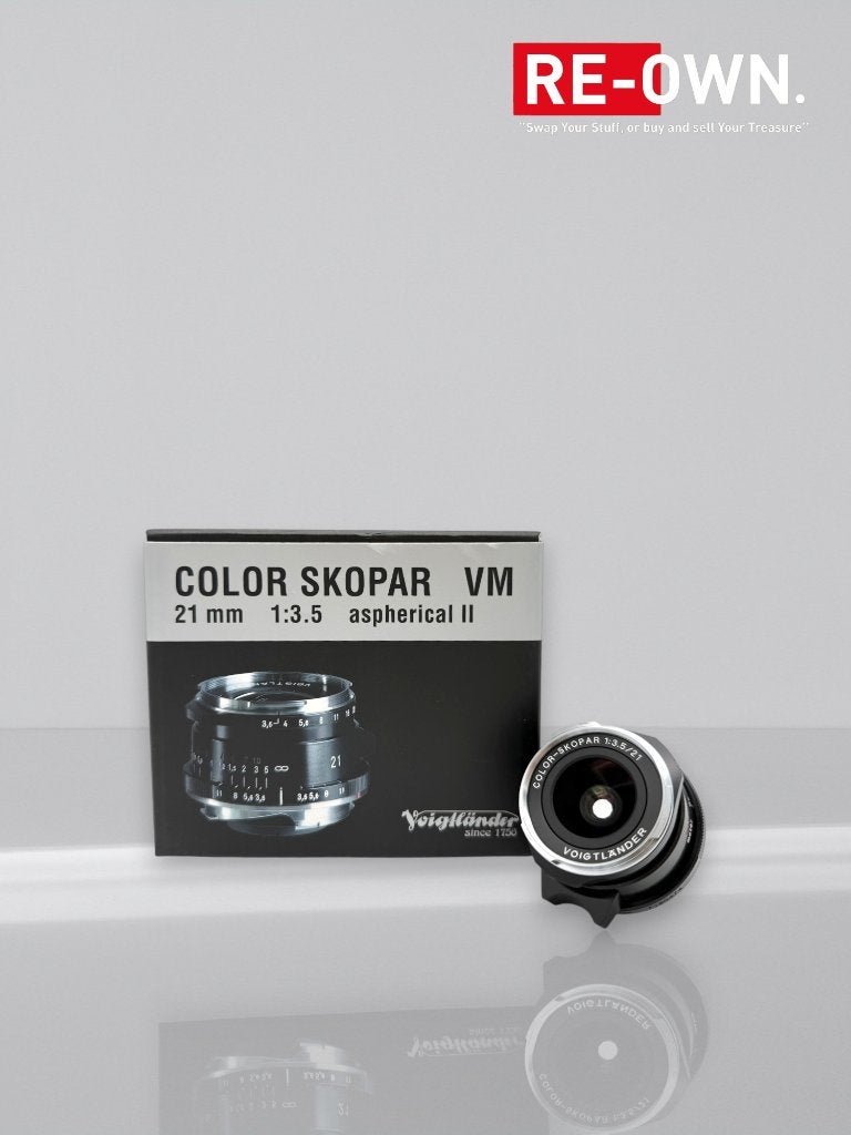 VOIGTLÄNDER COLOR-SKOPAR 21MM F/3.5 | TYPE II | TOPSTAAT, ., 21 mm, Zo goed als nieuw, Voigtlander