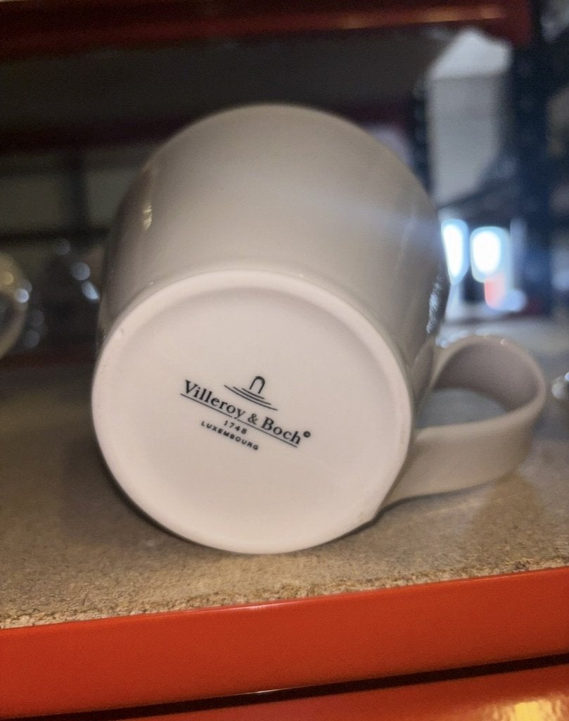 4 witte Villeroy & Boch NewWave Caffè koffiekopjes, Gebruikt, Niet bekend (tweedehands product), Villeroy & Boch, Ophalen of Verzenden
