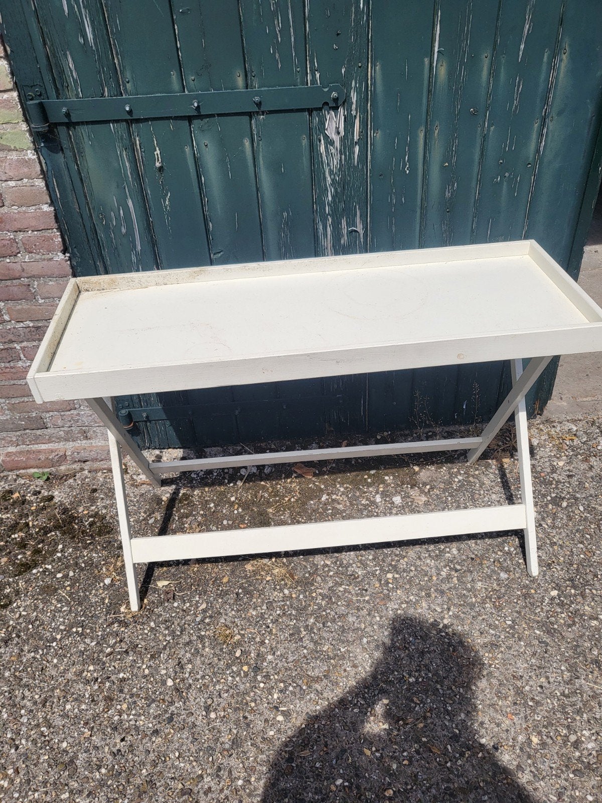Mooie side-table, Huis en Inrichting, Tafels | Sidetables, Ophalen, 100 tot 150 cm, Zo goed als nieuw, 25 tot 50 cm