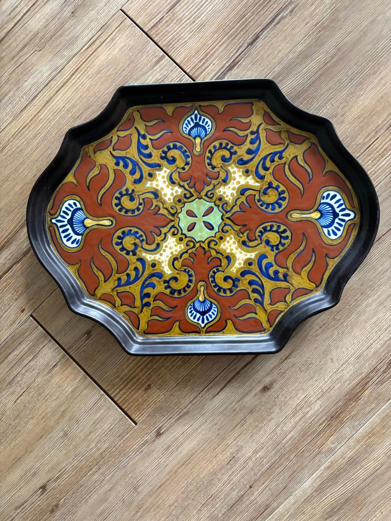 Vintage Rhodian Schaal Gouds Plateel - Made in Holland, Ophalen of Verzenden