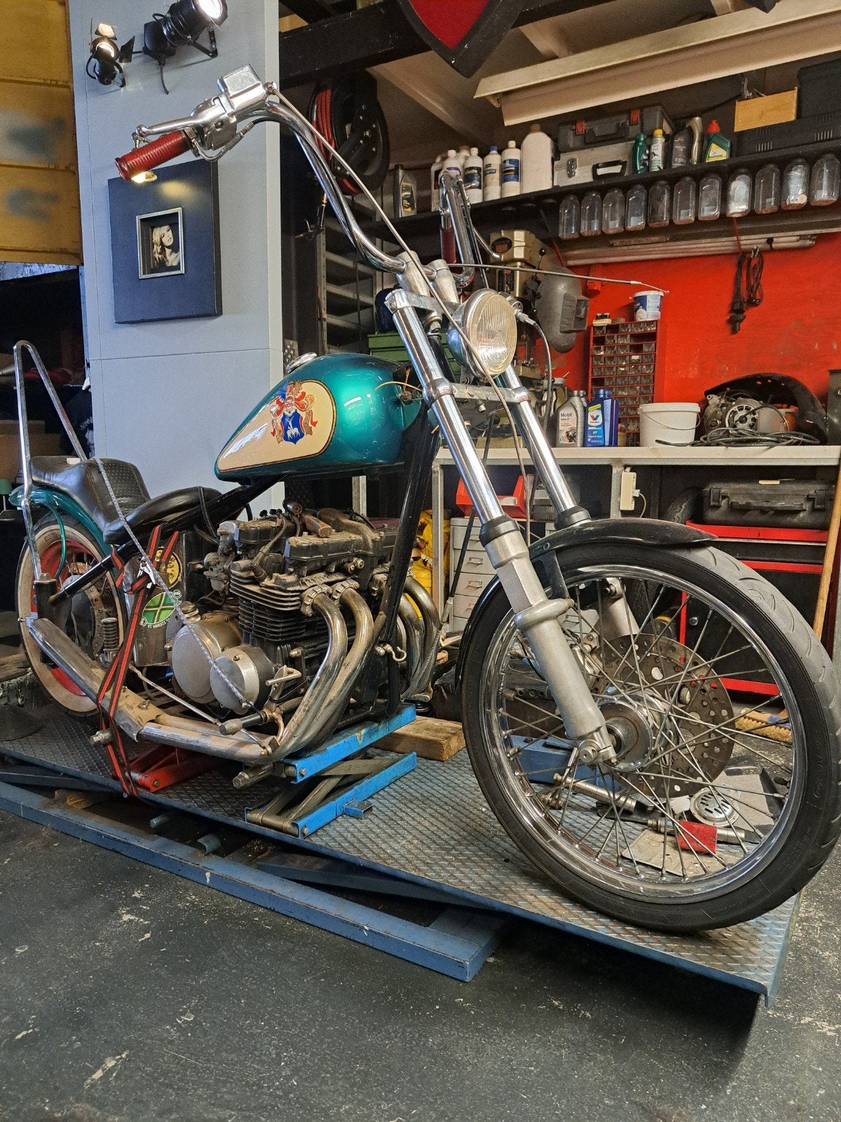 Project te koop. Chopper. Past ook een bigtwin in., Particulier, Chopper