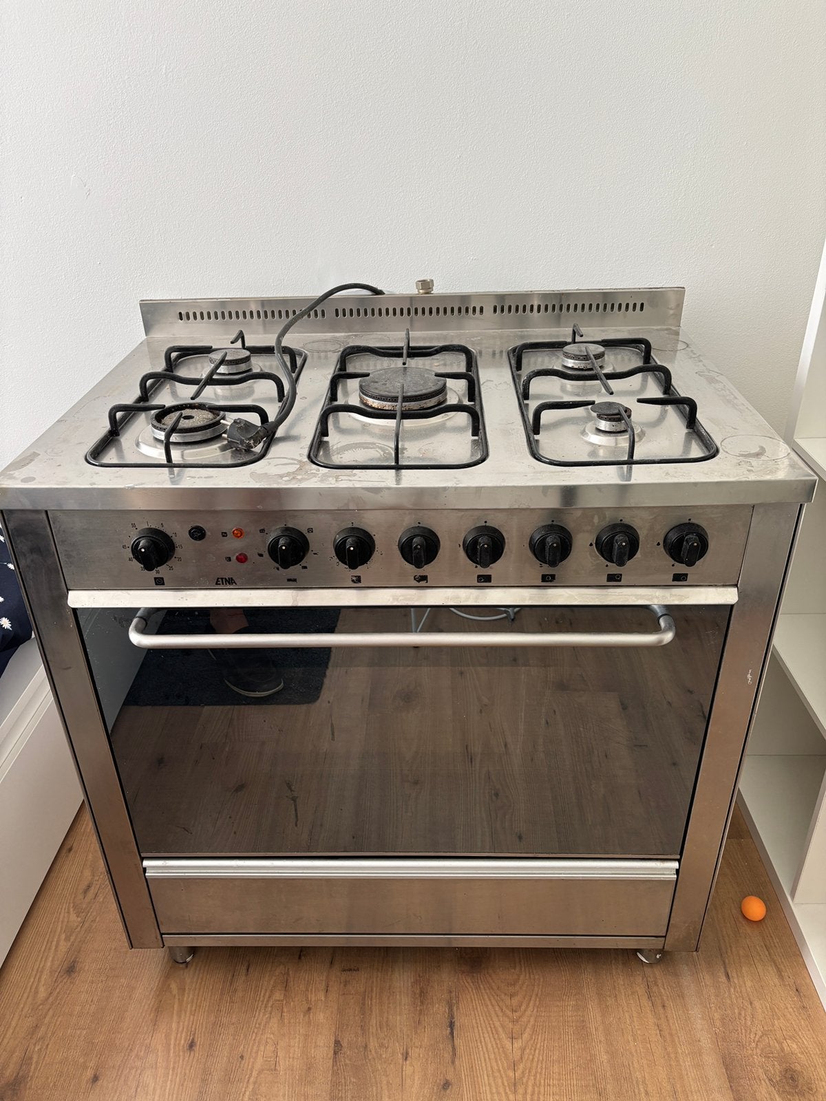 Gasfornuis en oven (Etna), Ophalen, Gebruikt, 60 cm of meer, Gas