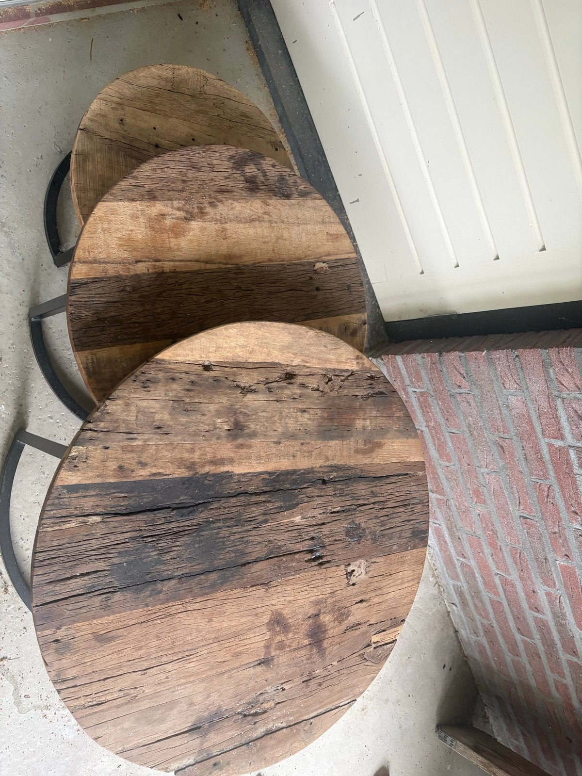Set van 3 ronde bijzettafels van Pronto, Ophalen, Minder dan 50 cm, Gebruikt, Rond