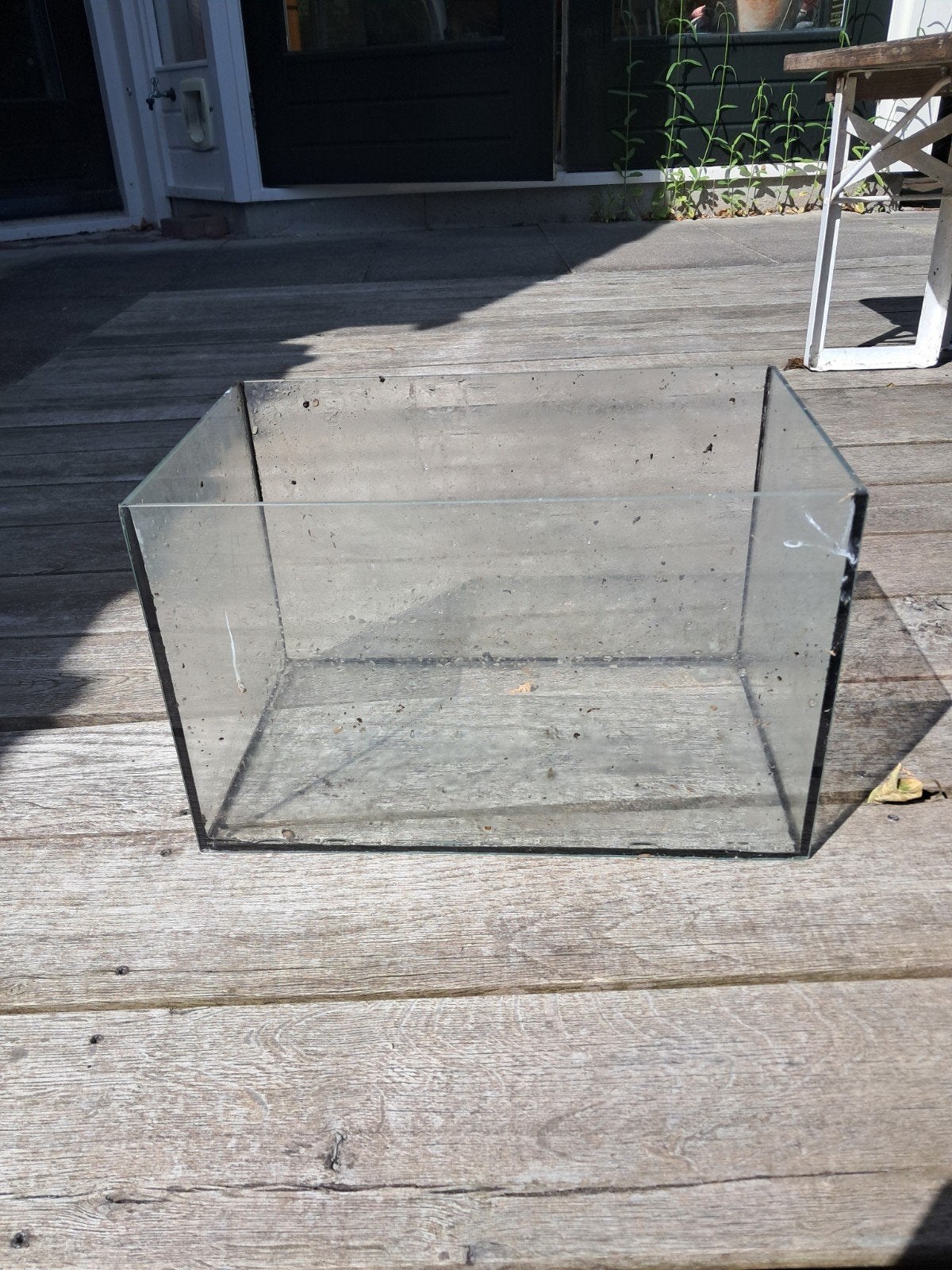 Aquarium glazen bak glas 40 cm x 25 cm, Dieren en Toebehoren, Vissen | Aquaria en Toebehoren, Ophalen of Verzenden, Gebruikt, Leeg aquarium
