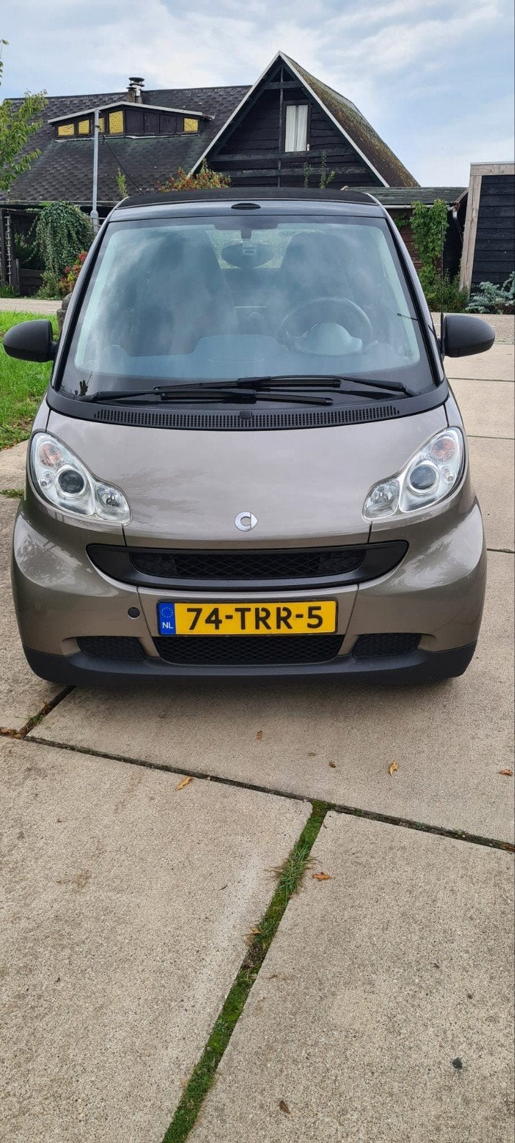 Smart ForTwo 1.0 52KW Cabrio MHD AUT 2012 Zwart, Auto's, Automaat, Achterwielaandrijving, 755 kg, Origineel Nederlands