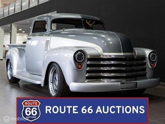 Chevrolet 3100 Pickup | 1948 | Route 66 Auctions, Auto's, Overige carrosserieën, Chevrolet, Zwart, Bedrijf