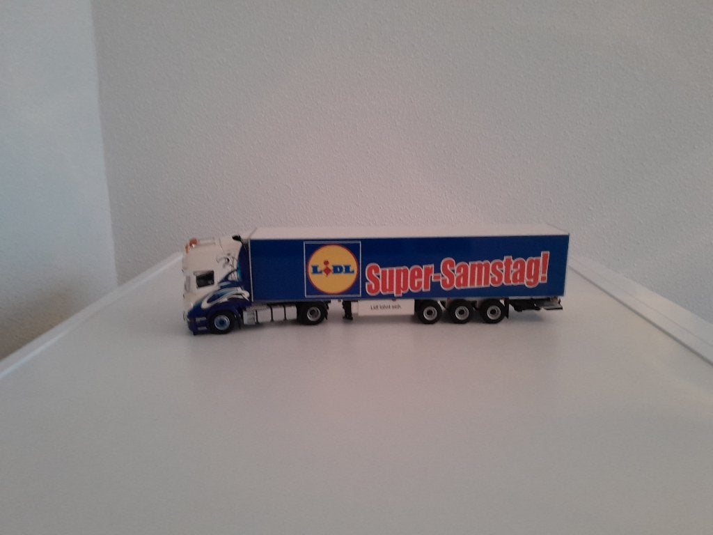 Scania Topline Lidl Logistisch en Super-Samstag koeltrailer, Verzenden, Nieuw, Bus of Vrachtwagen, Wsi