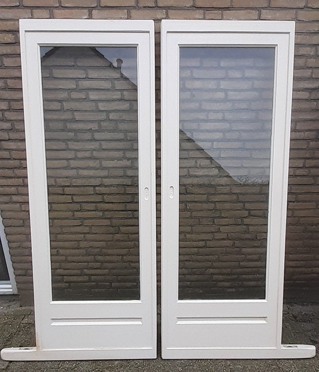 Schuifdeuren met veel glas  € 100,00, Ophalen, Gebruikt, 120 cm of meer, Binnendeur