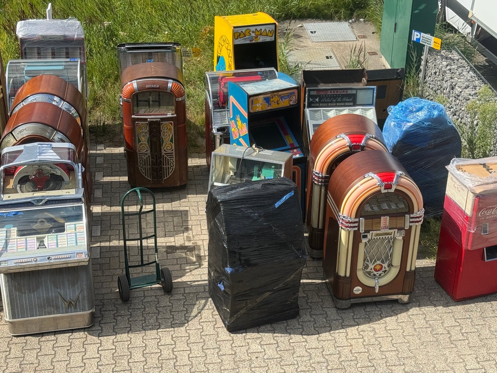 Container gelost bij Original Jukebox Company !, Ophalen, 1950 tot 1960, Zie ad, Zo goed als nieuw