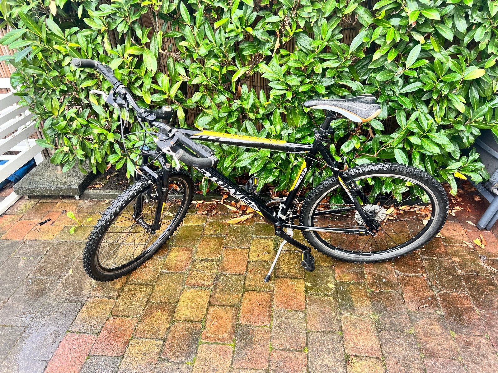 Stoere stokvis Mountainbike - Zwart/Geel, Gebruikt, Hardtail, 53 tot 57 cm, Ophalen