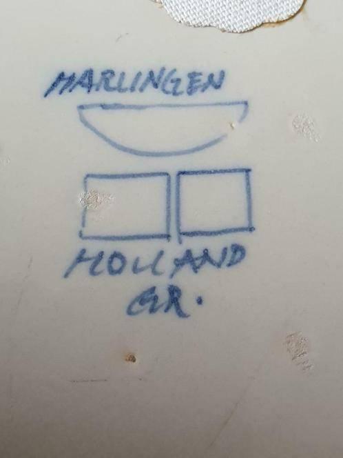 Rond wand tegel aardewerk Harlingen gesign., Ophalen