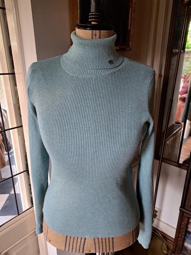 Zeeblauw coltruitje Ralph Lauren L (38/40), Verzenden, Zo goed als nieuw, Maat 38/40 (M), Blauw