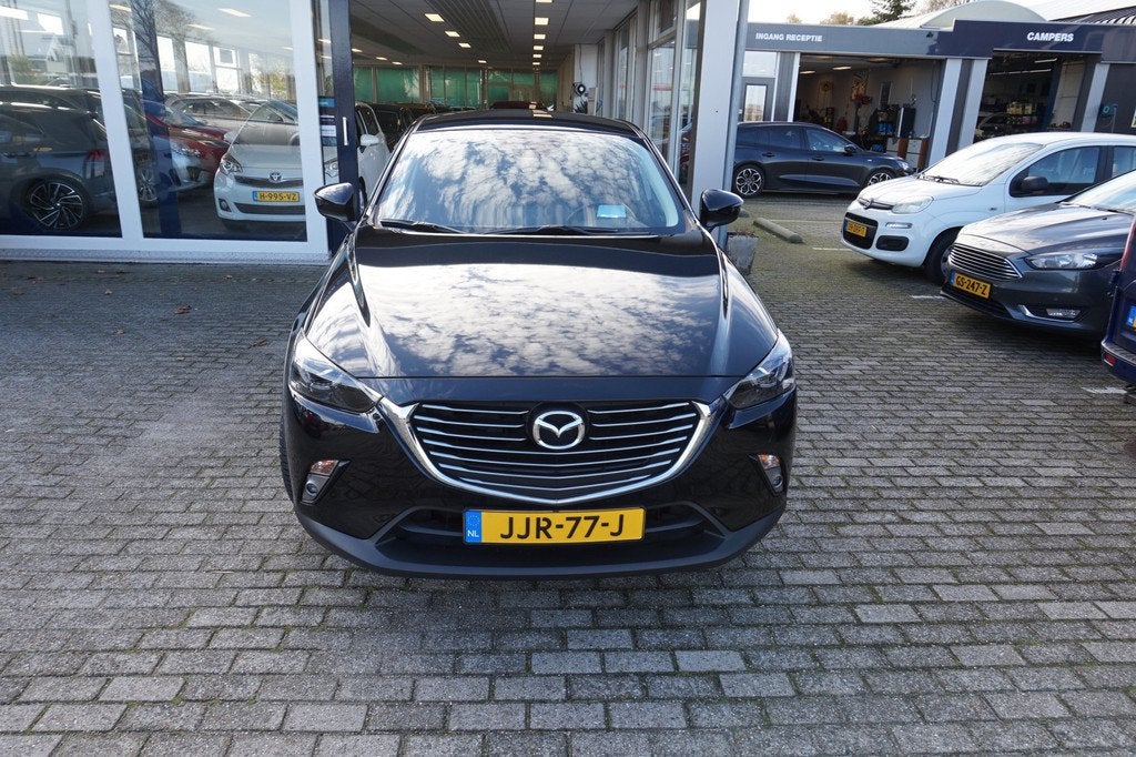 Mazda CX-3 2.0 SkyActiv-G 120 TS+ ,80dkm Aut Incl 12 mnd bov, Euro 6, 4 cilinders, Zwart, Leder