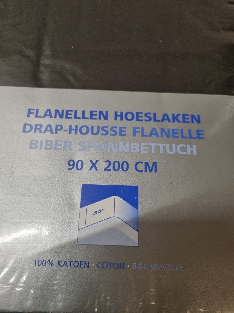 hoeslaken zwart flanellen 90x200, Ophalen of Verzenden, 'T Olde Gre-j, Info@toldegrej.nl, Endepoelstraat 20f Didam