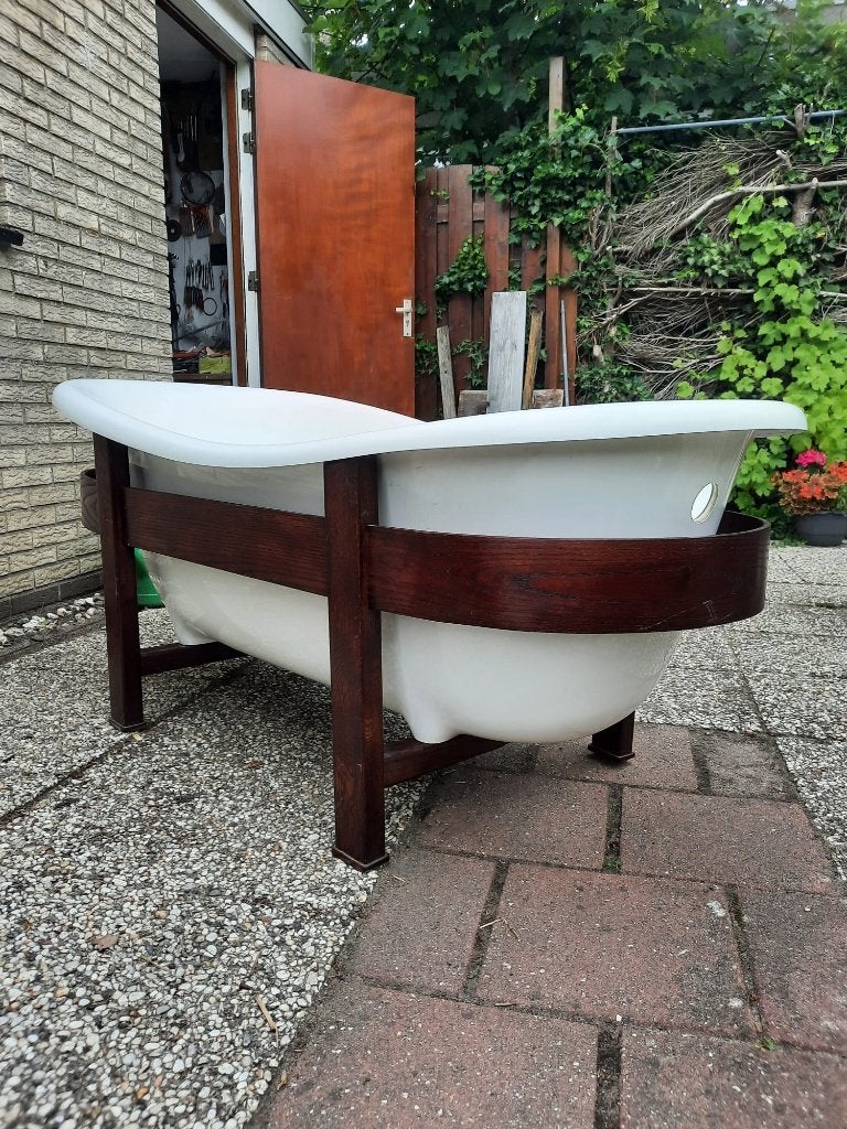 vrijstaand bad retro in Hout, Doe-het-zelf en Verbouw, Ophalen, Zo goed als nieuw, Bad