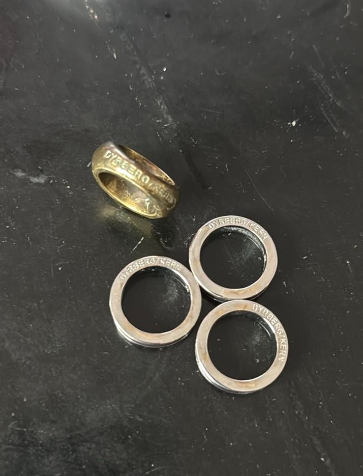 Dyrberg Kern ringen, Overige materialen, Ophalen of Verzenden, Zo goed als nieuw, 17 tot 18