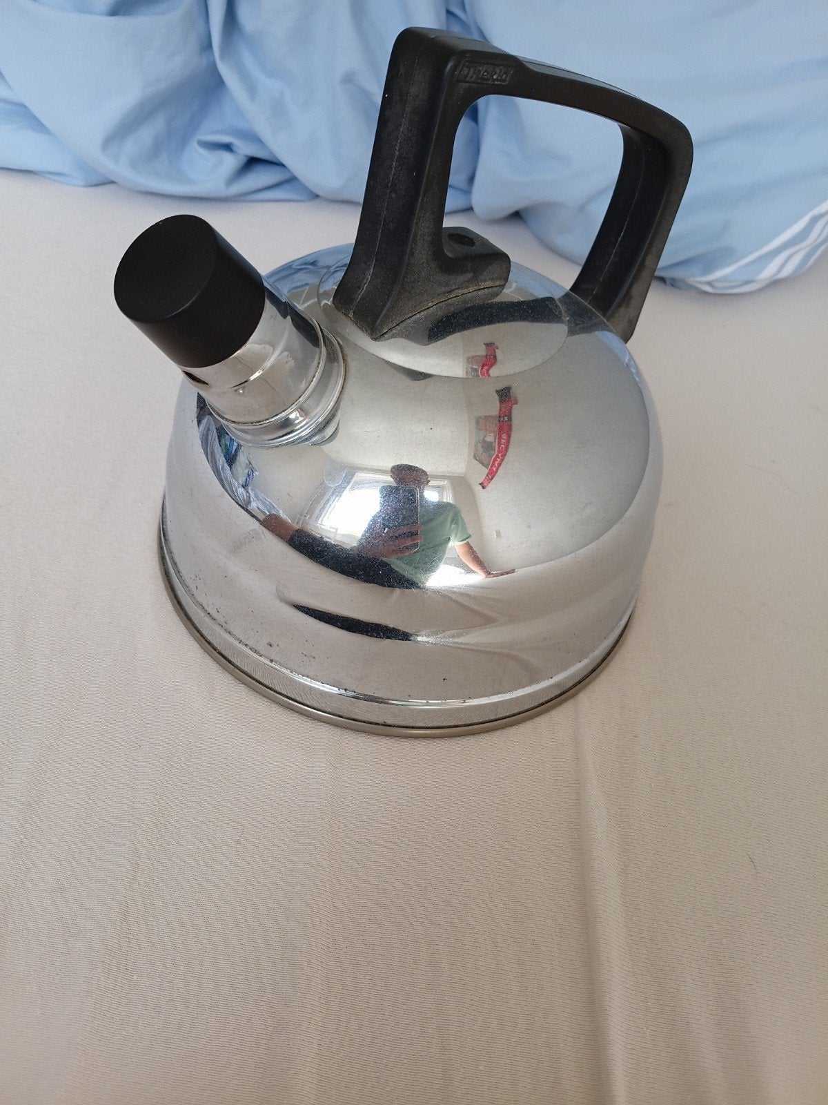 Fluitketel - gebruikt, 1 tot 2 liter, Ophalen of Verzenden, Gebruikt, Rvs