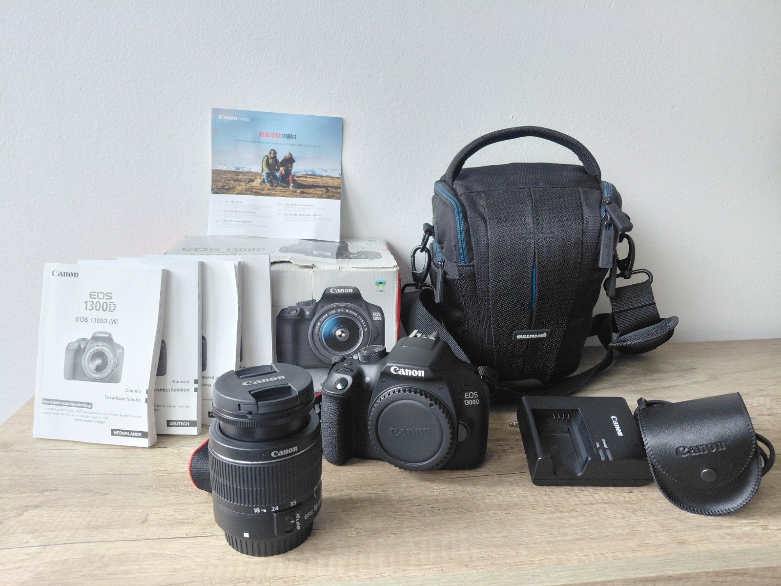 Canon EOS 1300D Spiegelreflexcamera met 18-55mm lens, Audio, Tv en Foto, Fotocamera's Digitaal, Spiegelreflex, 18 megapixels, Ophalen of Verzenden