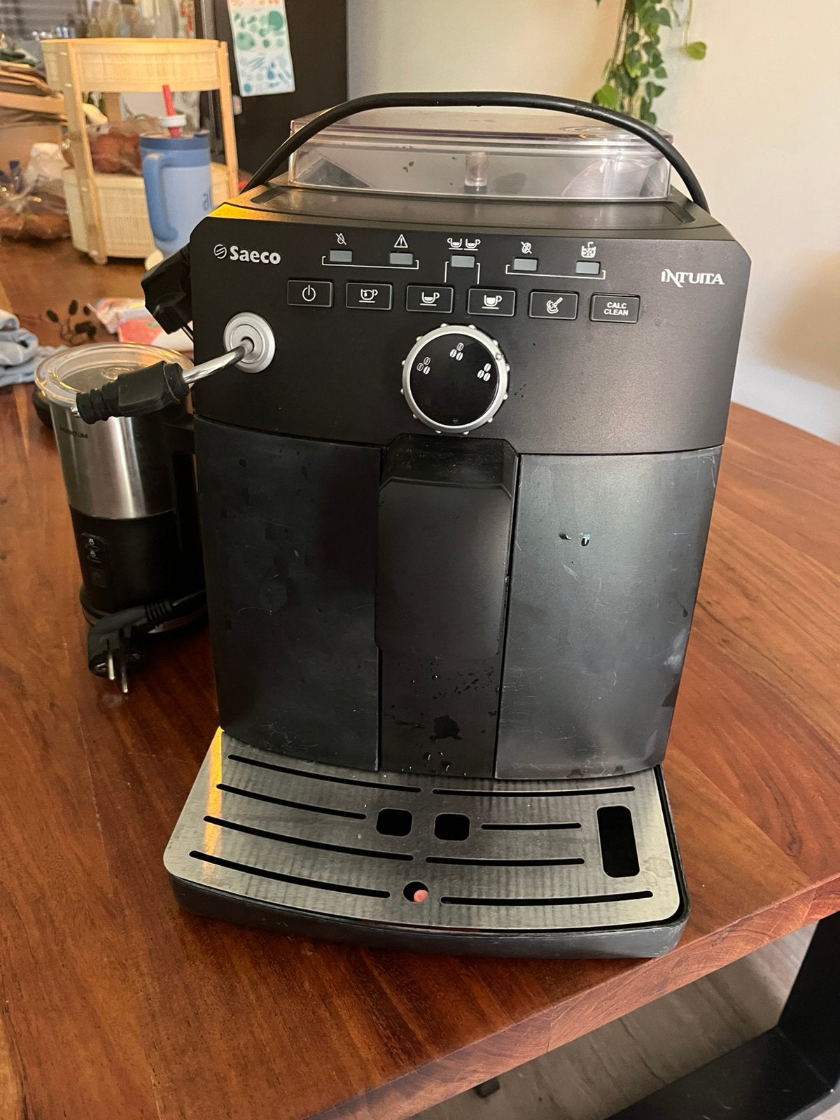 Saeco Intuita koffiemachine + melkopschuimer – werkend, Ophalen, Gebruikt, Espresso apparaat, Koffiebonen