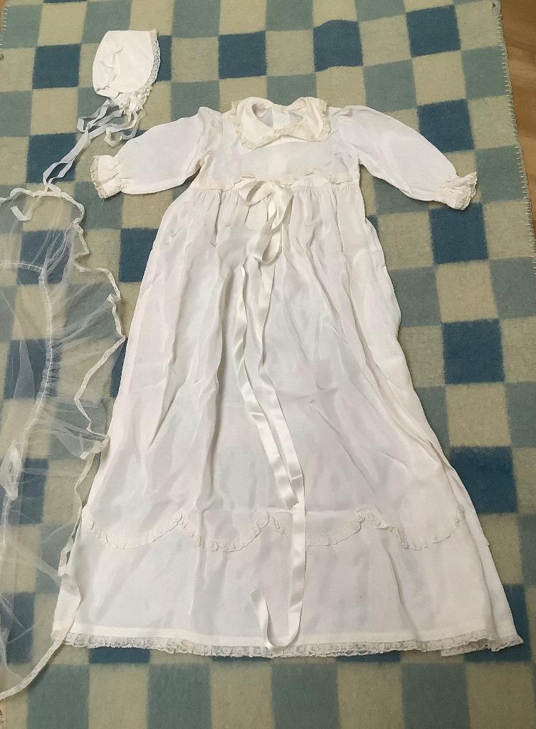 Beeldige (vintage) doopjurk!, Kinderen en Baby's, Babykleding | Maat 62, Gebruikt, Jongetje of Meisje, Jurkje of Rokje, Ophalen of Verzenden
